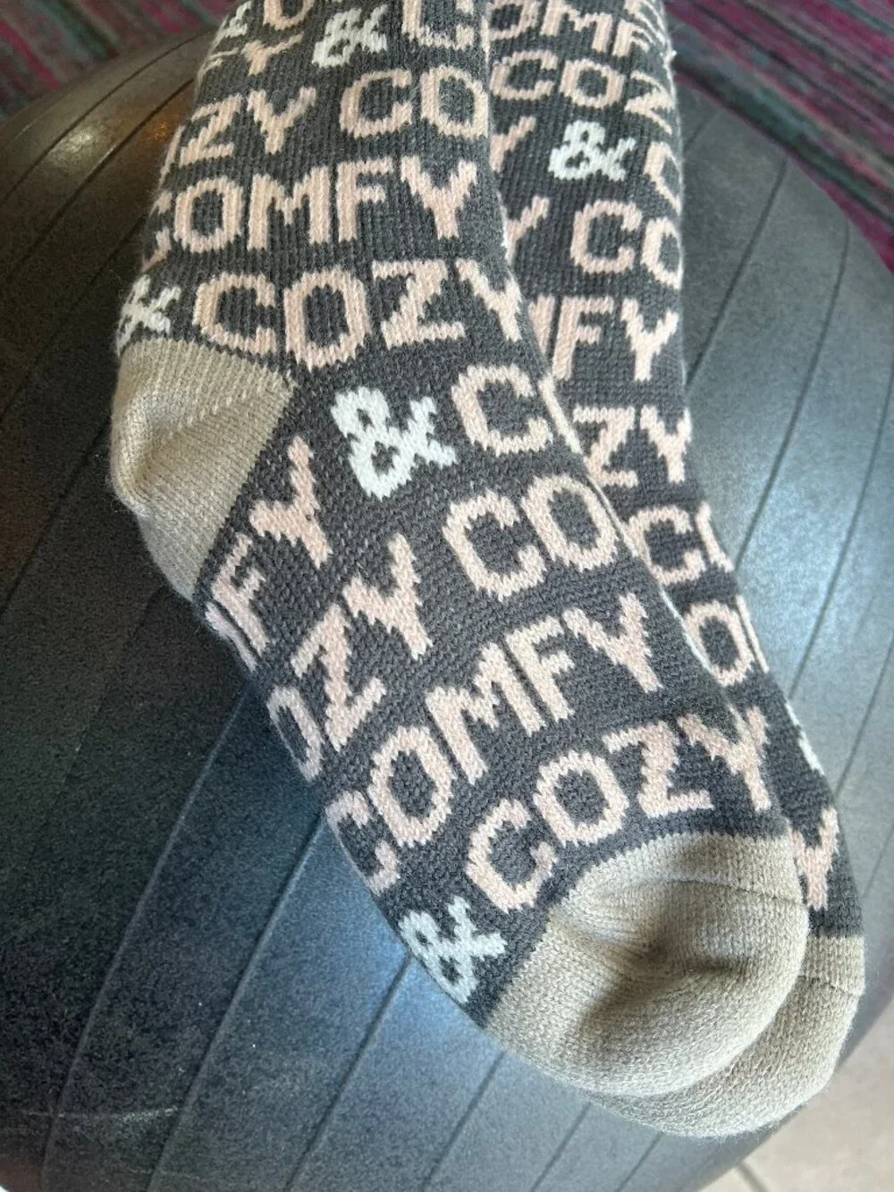 Sherpa Slipper Socks, Calf Height, one size